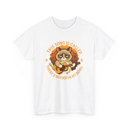 T-shirt Humour Chat et Guitare idée cadeau amusant drole pour homme et femme