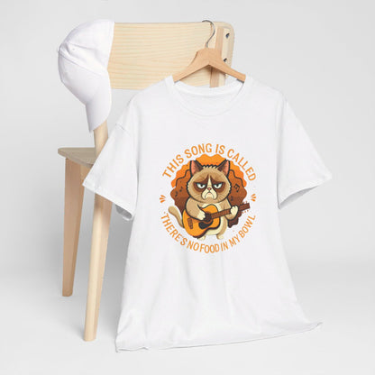 T-shirt Humour Chat et Guitare idée cadeau amusant drole pour homme et femme