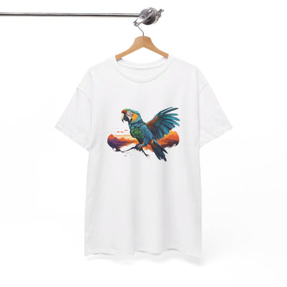 T-shirt avec Design de Perroquet - Style Coloré et Tropical, Pour Homme et Femme