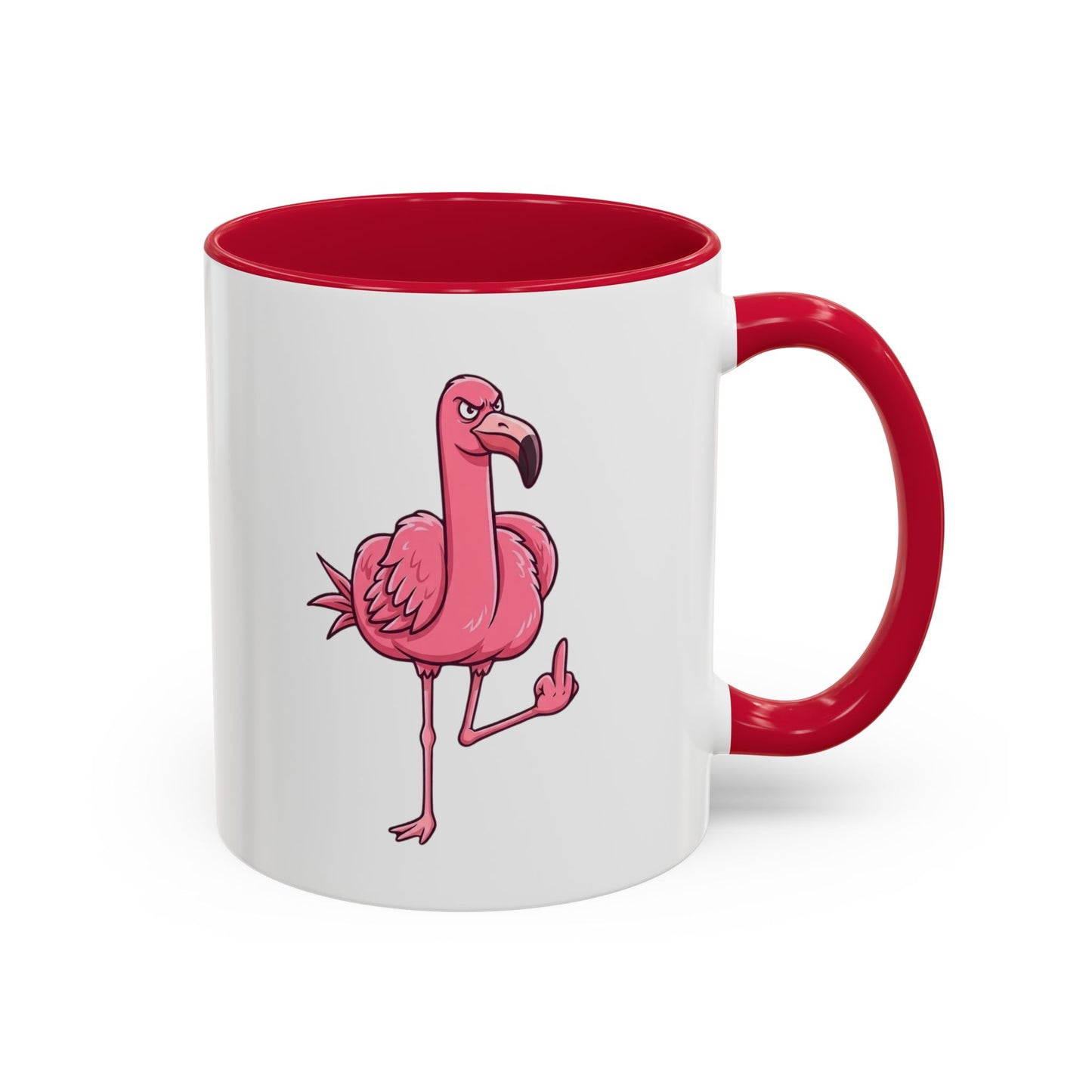 Tasse Flamant Rose Humoristique – Mug Flamant Insolent Doigt d’Honneur – Cadeau Drôle Adulte