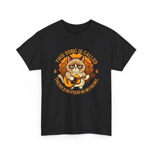 T-shirt Humour Chat et Guitare idée cadeau amusant drole pour homme et femme