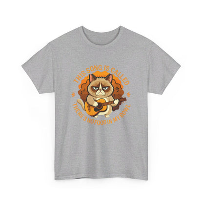 T-shirt Humour Chat et Guitare idée cadeau amusant drole pour homme et femme