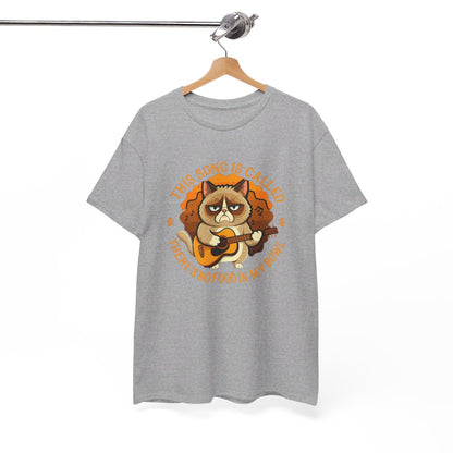 T-shirt Humour Chat et Guitare idée cadeau amusant drole pour homme et femme