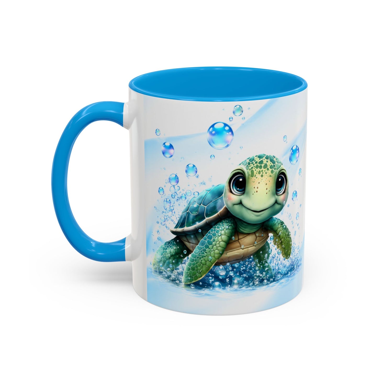 Tasse Tortue Marine Mignonne – Mug Kawaii Animal Océan et Bébé Tortue – Cadeau Amoureux des Tortues 325ml