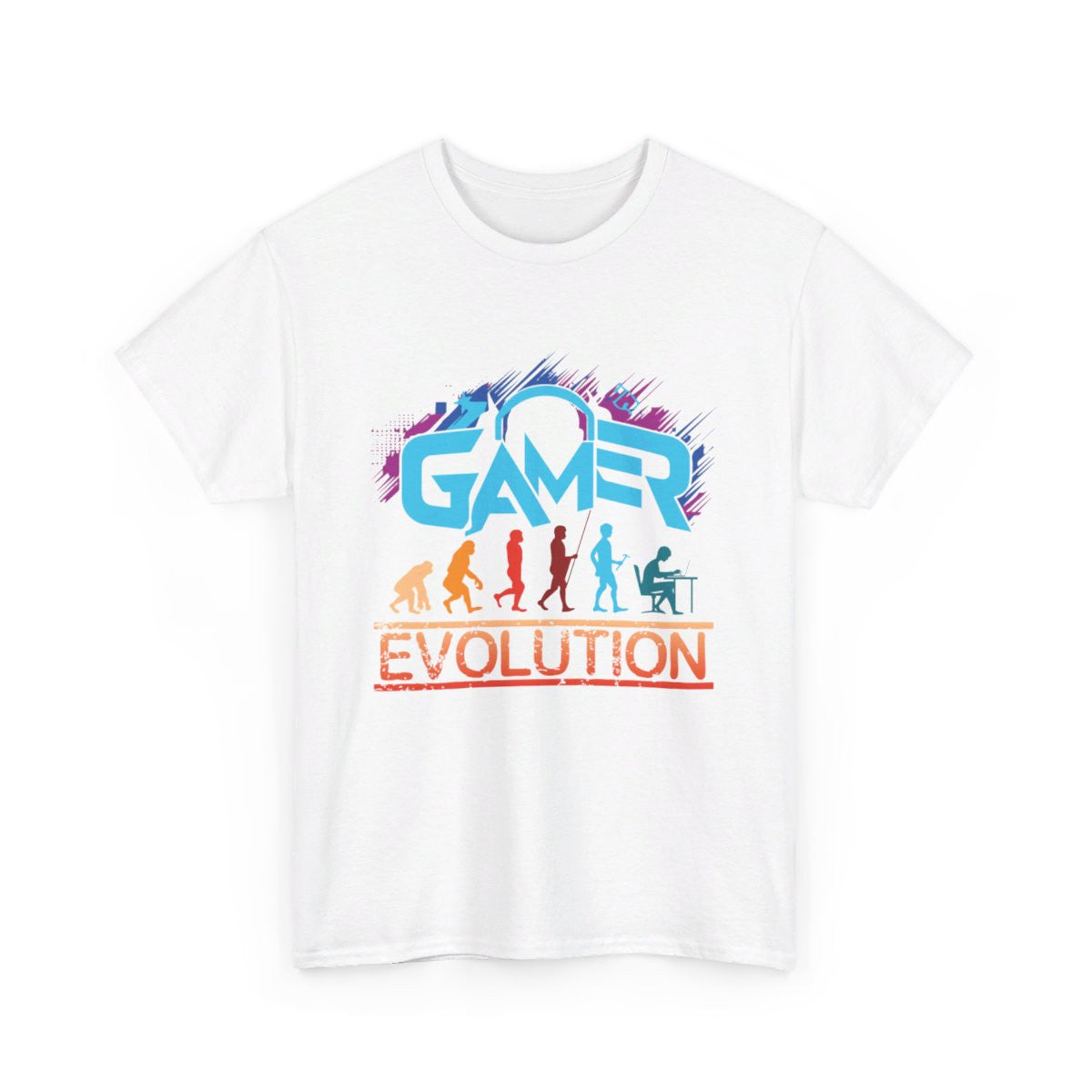 T-shirt Gamer Evolution avec Design Gamer - Pour Homme et Femme