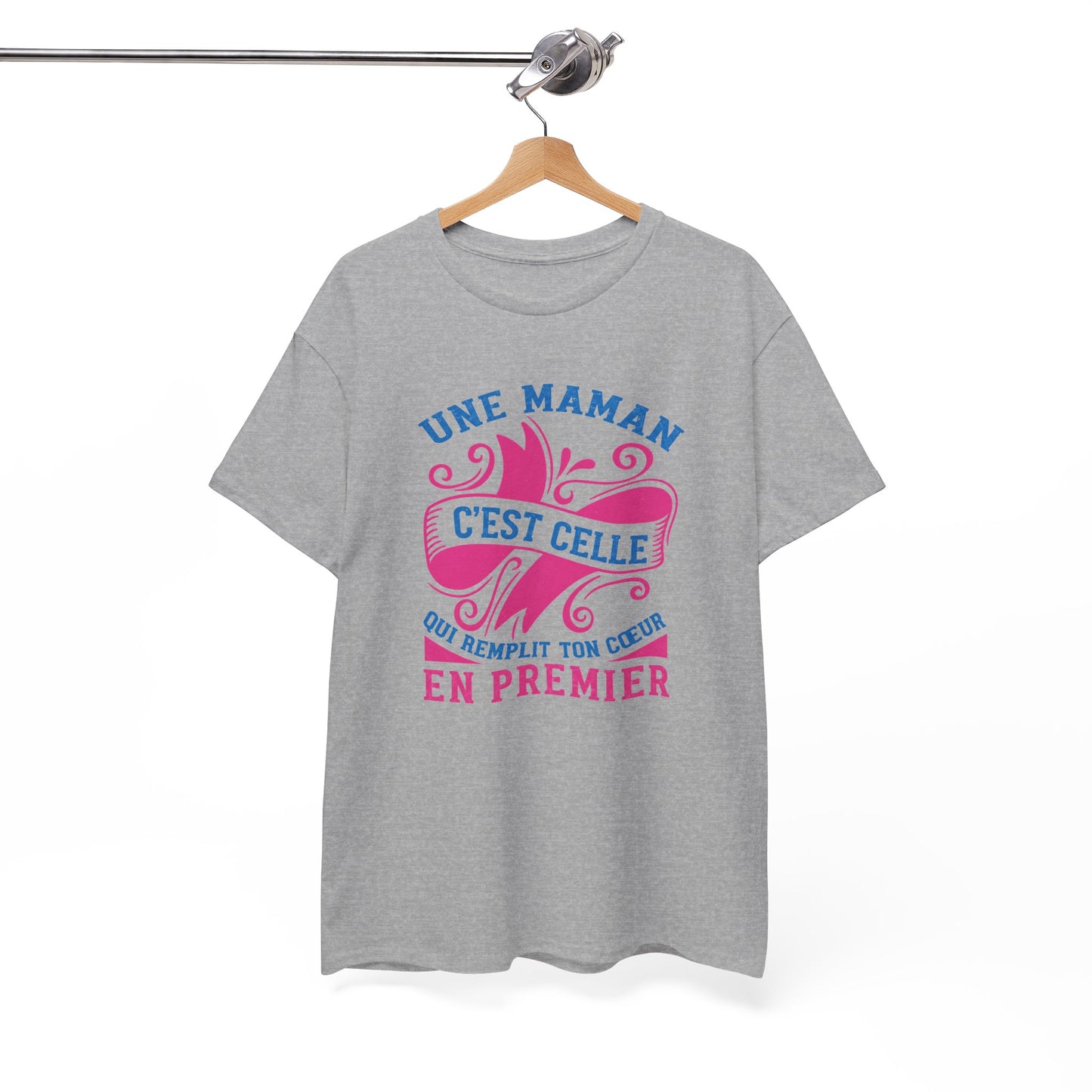 Tee Shirt Femme Maman Mère Amour Famille Cœur Idée Cadeau Anniversaire Fête des Mères