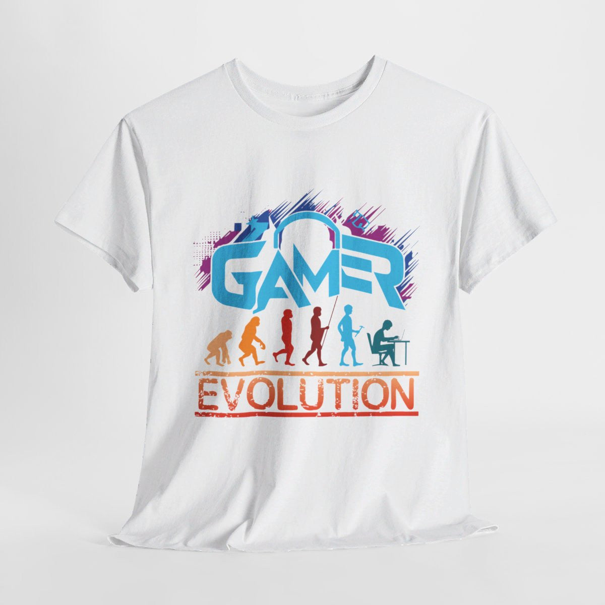 T-shirt Gamer Evolution avec Design Gamer - Pour Homme et Femme