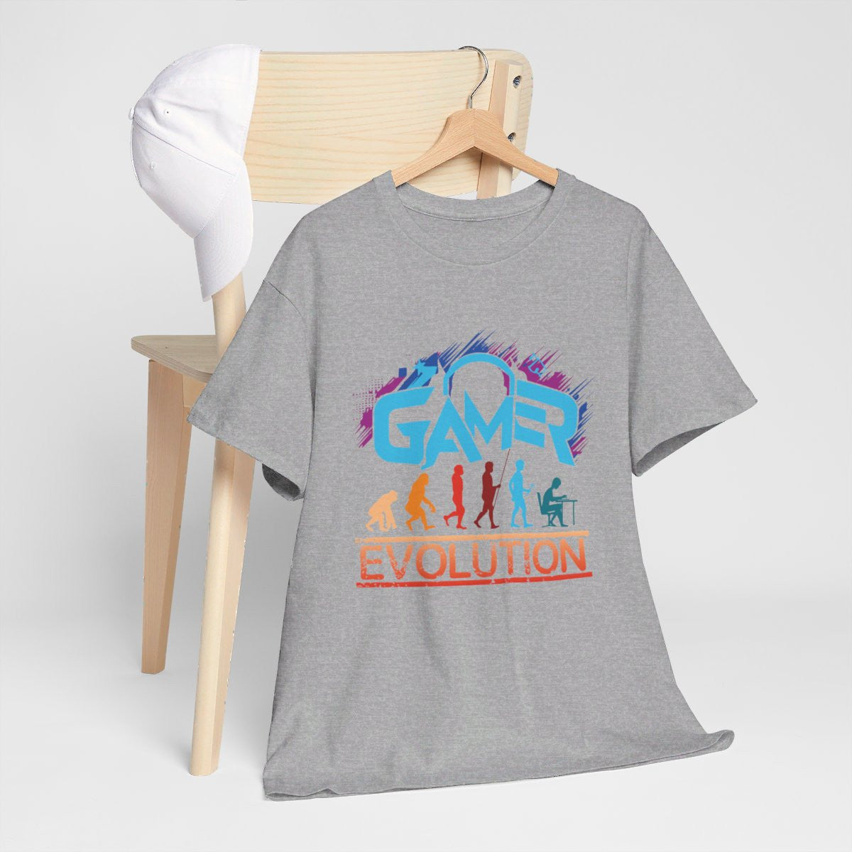 T-shirt Gamer Evolution avec Design Gamer - Pour Homme et Femme