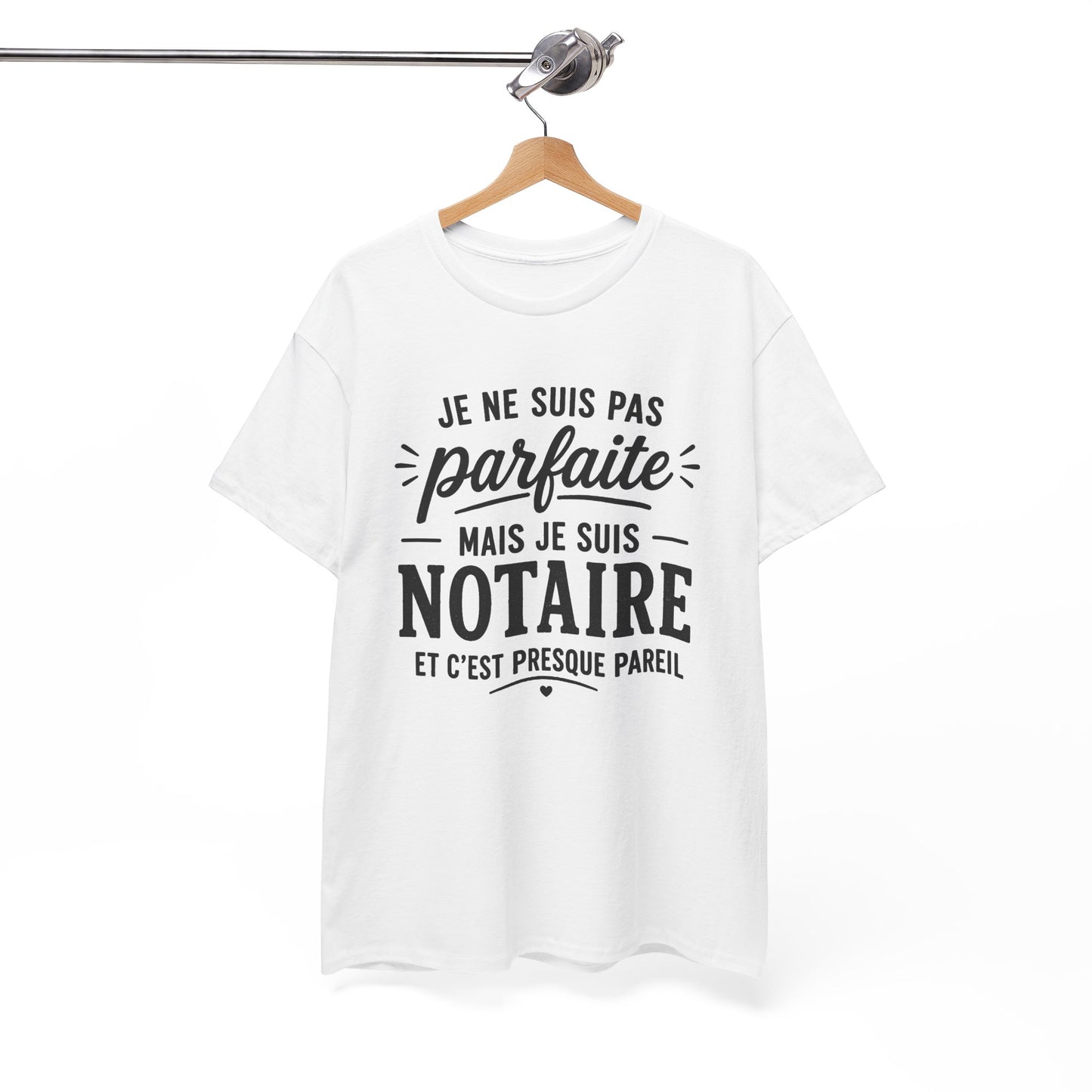 Tee Shirt Femme Notaire Humour Métier Droit Justice Cadeau Professionnelle Juridique Étude Notariale Idée Cadeau