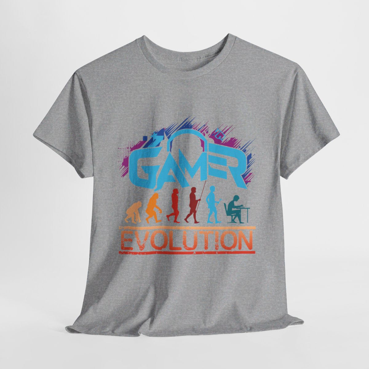 T-shirt Gamer Evolution avec Design Gamer - Pour Homme et Femme