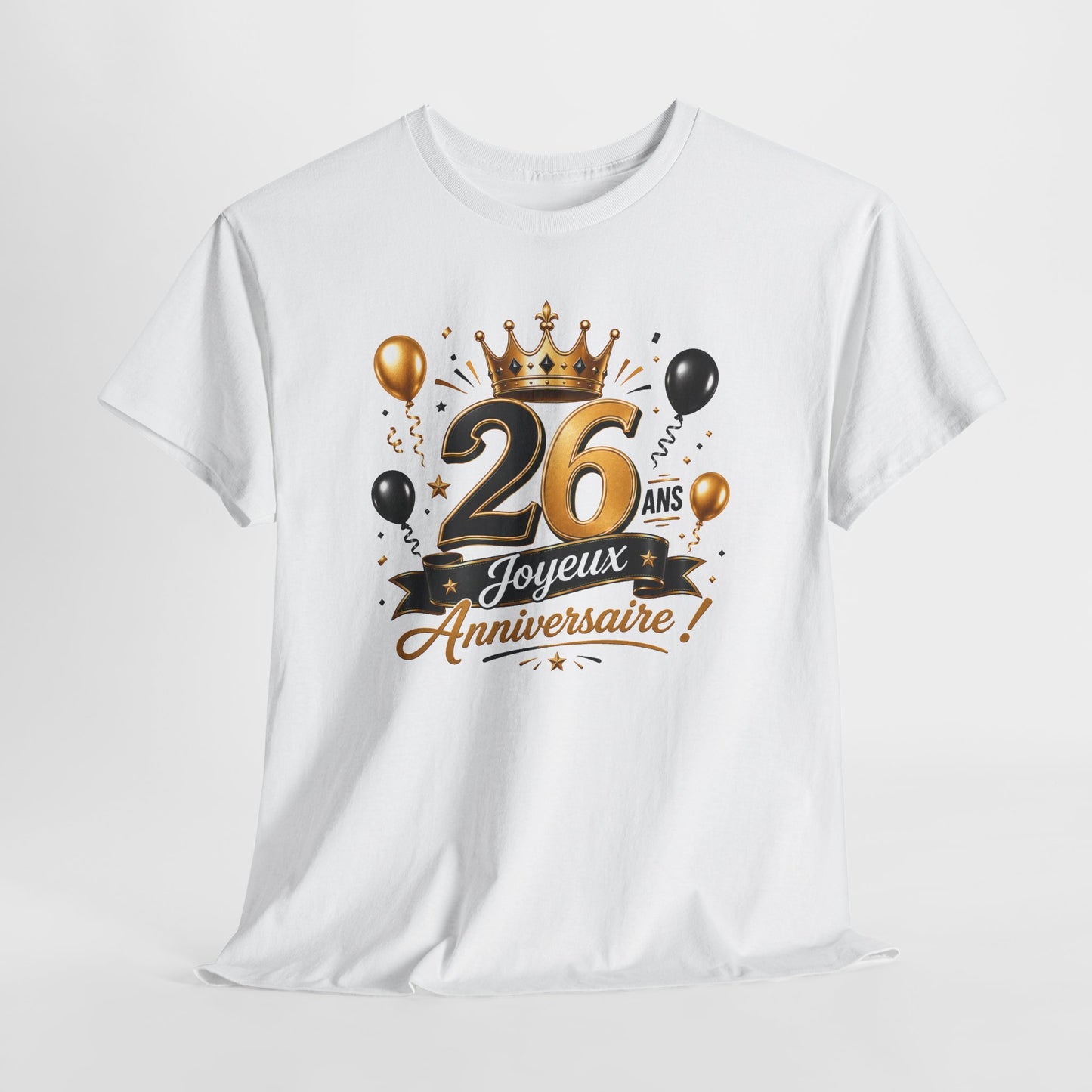 Tee Shirt Anniversaire 26 Ans Homme et Femme Joyeux Anniversaire Cadeau 26 Ans Idée Cadeau Adulte