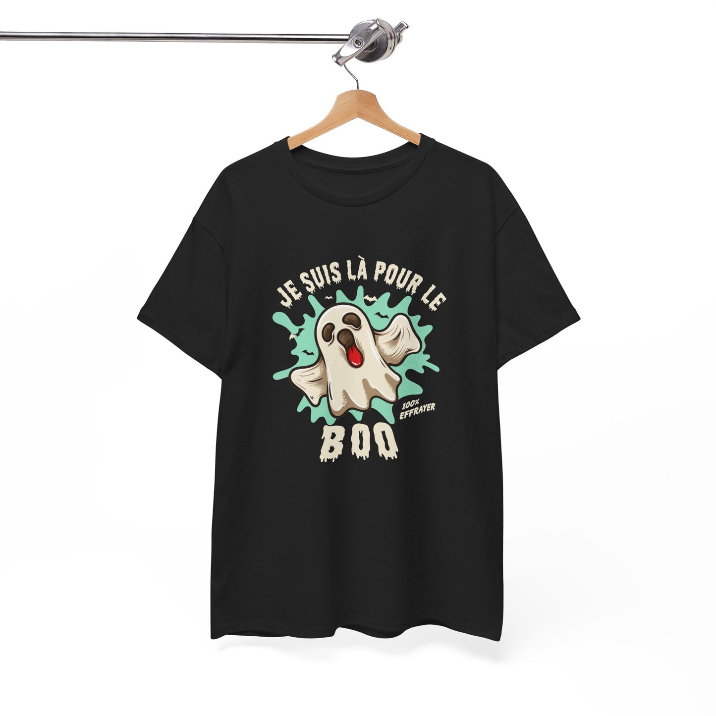 T-Shirt Halloween Homme et Femme – Fantôme Effrayant Humour – Cadeau Original Fête Halloween