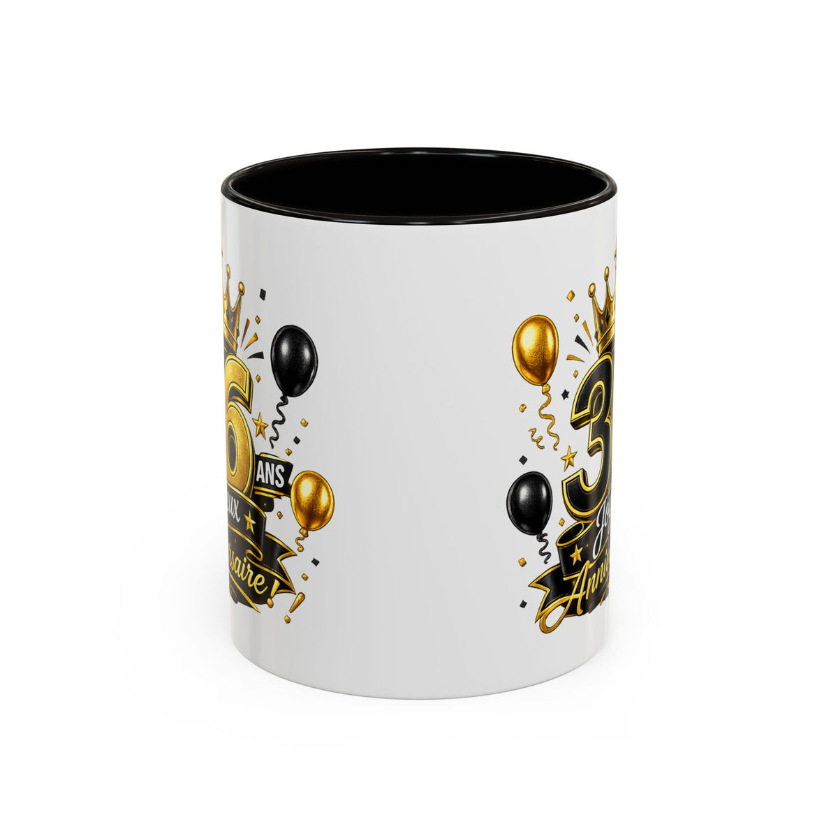 Mug Joyeux 36 Ans – Tasse Anniversaire 36 Ans – Cadeau Original pour Femme Homme – Idée Cadeau 36e Anniversaire Noir Bleu Rouge