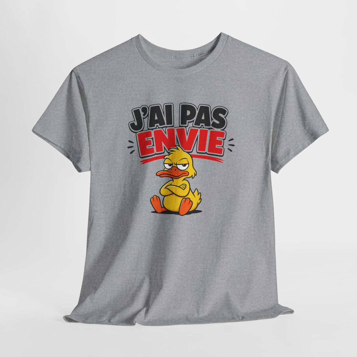 T-Shirt Humour Canard – J’ai Pas Envie – Tee Shirt Drôle Adulte Mauvaise Humeur Idée Cadeau