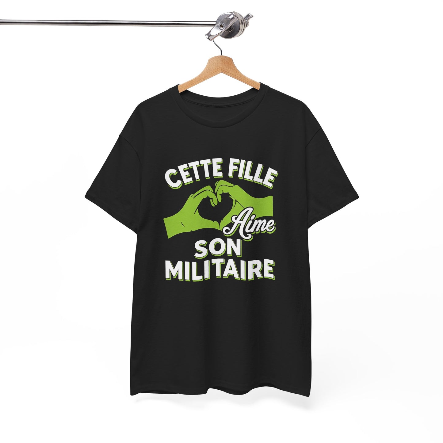 Tee Shirt Femme Militaire Couple Amour Humour Idée Cadeau Soldat Armée Conjoint