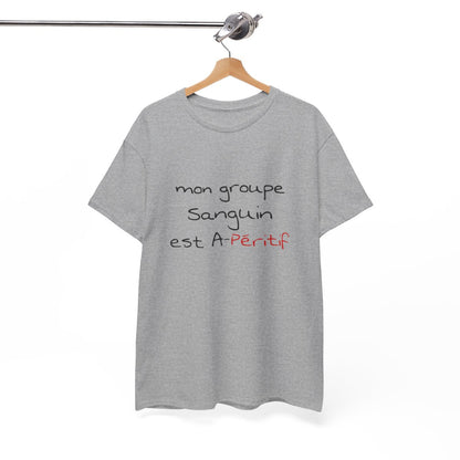 T shirt humour Mon groupe est A-péritif idée cadeau apéro pour homme et femme