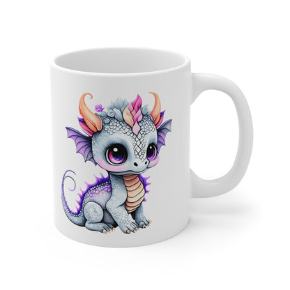 Mug Bébé Dragon Mignon 325ml – Tasse Céramique Fantasy Kawaii – Cadeau Original Geek Magique