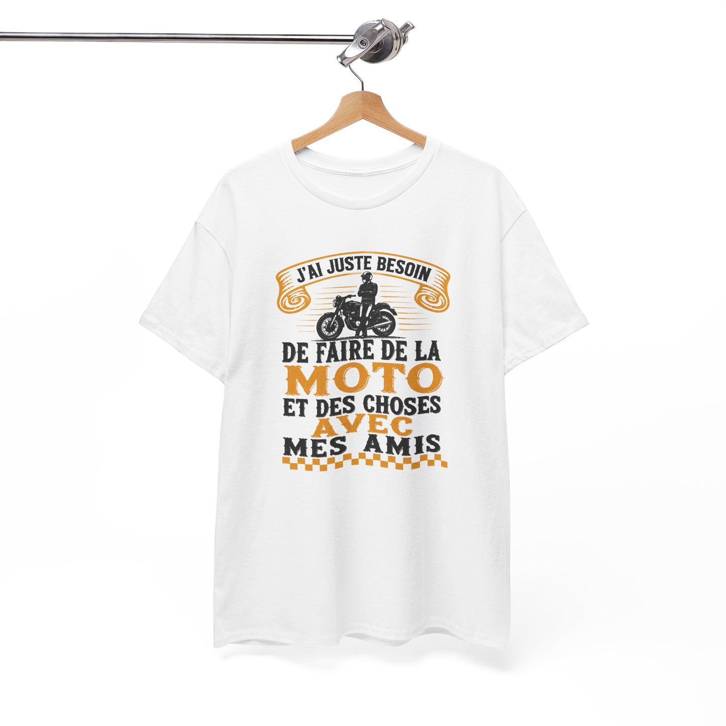 Tee Shirt Homme et Femme Motard Moto Biker Passion Deux Roues Balade entre Amis Idée Cadeau