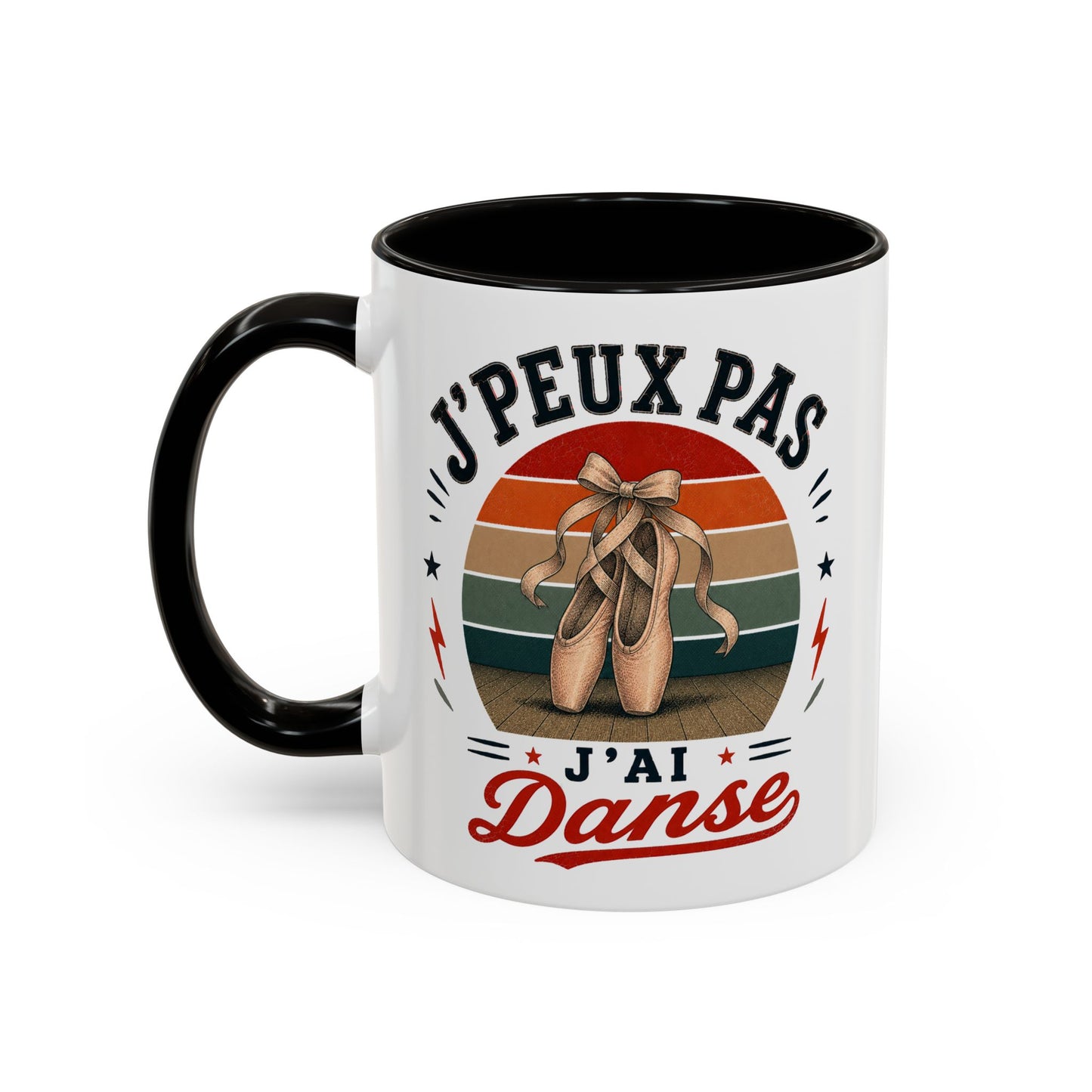 Tasse J’Peux Pas J’Ai Danse – Mug Humour Ballet Vintage – Cadeau Danseuse Femme Fille 325ml