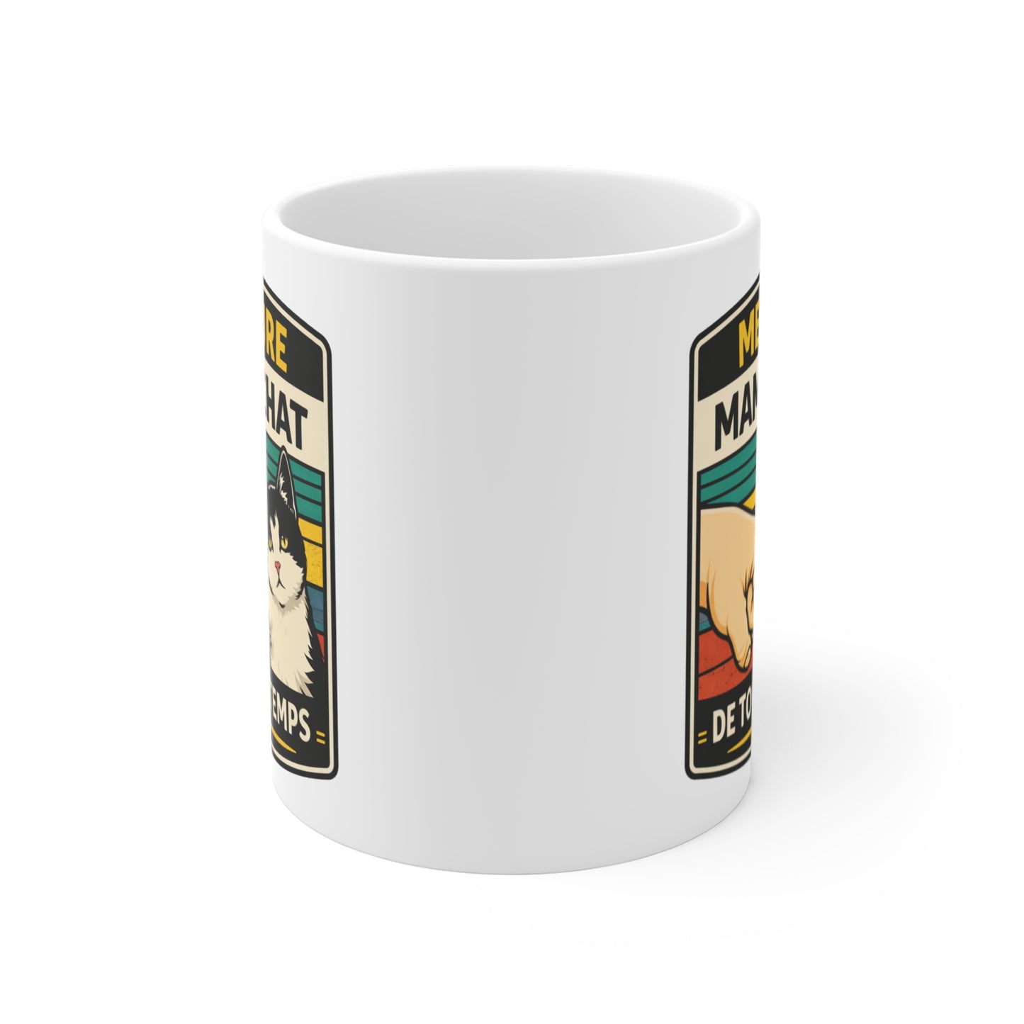 Mug Maman Chat – Meilleure Maman Chat de Tous Les Temps – Tasse Cadeau Femme Amoureuse des Chats