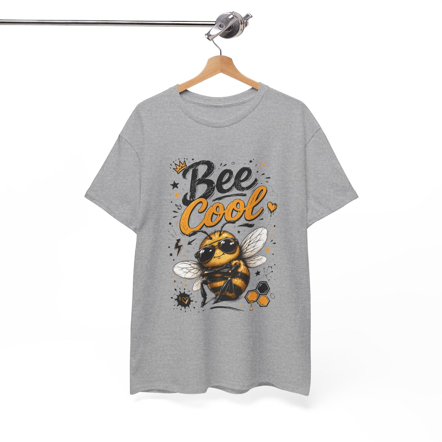 Tee Shirt Bee Cool Abeille Humour – T-Shirt Animal Mignon avec Lunettes – Cadeau Homme Femme Amateur d’Abeilles