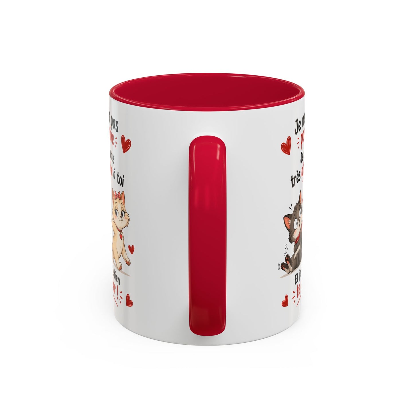 Tasse Je Ne Suis Pas Possessive Je Suis Très Attachée À Toi – Mug Chats Couple Humour Amour 325ml