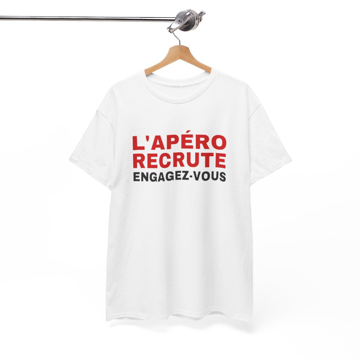 T Shirt Humour "L'Apéro Recrute, Engagez-vous" - Pour Homme et Femme