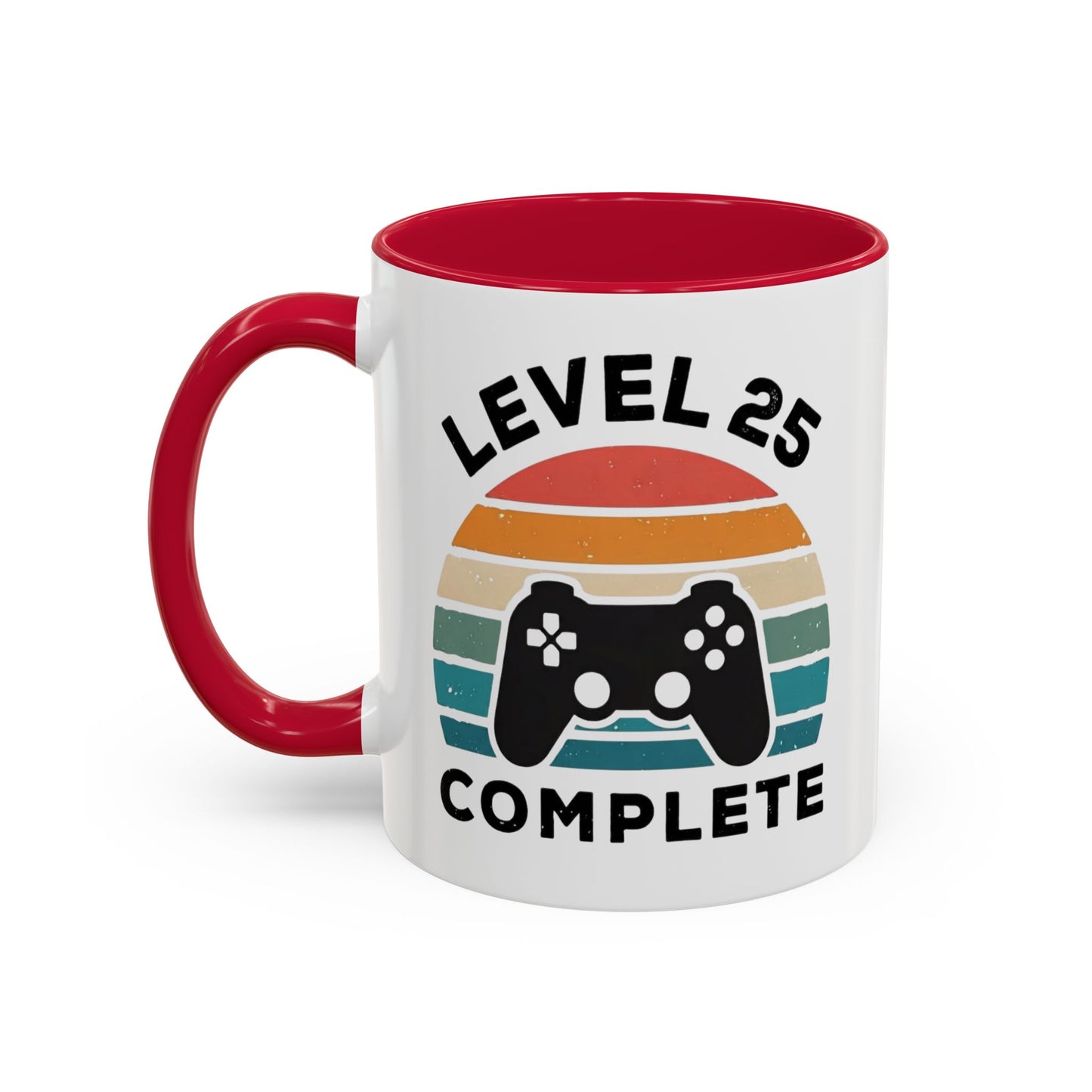 Tasse Level 25 Complète – Mug Gamer 25 Ans Homme Femme – Cadeau Anniversaire 25 Ans Gaming Console 325 ml