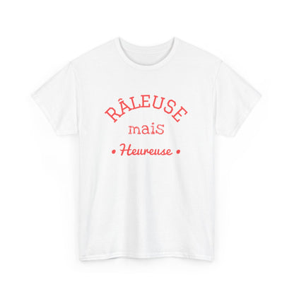 Tee Shirt Femme "Râleuse mais Heureuse" - Humour et Confort