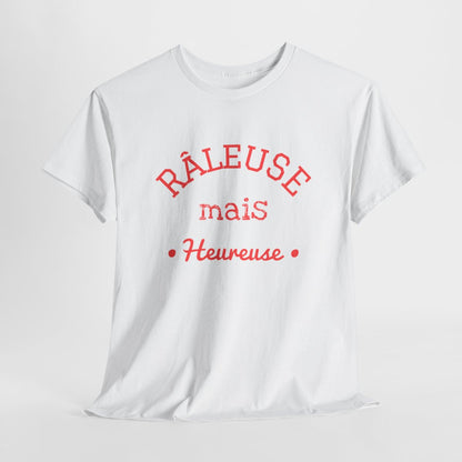 Tee Shirt Femme "Râleuse mais Heureuse" - Humour et Confort