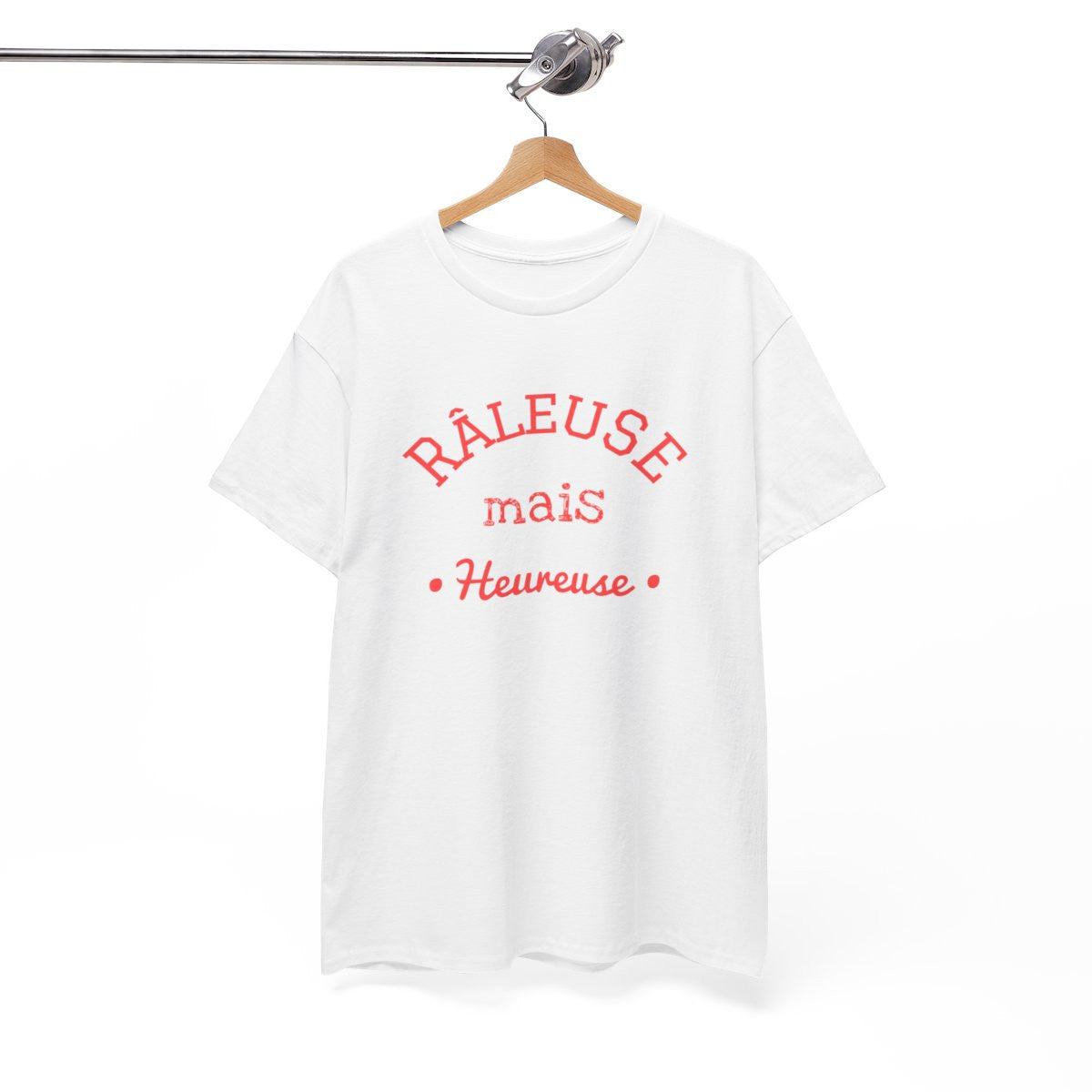 Tee Shirt Femme "Râleuse mais Heureuse" - Humour et Confort