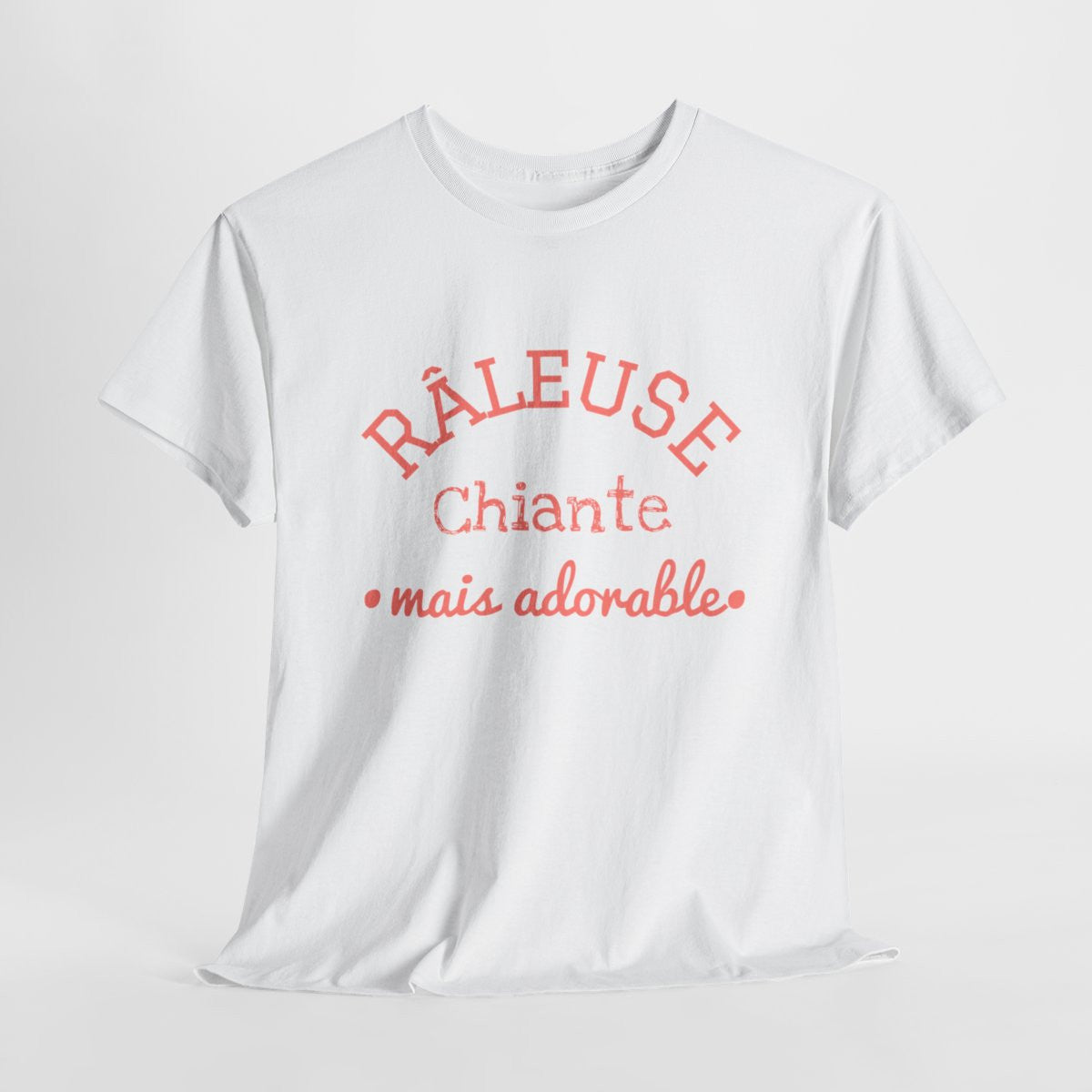 Tee Shirt Femme "Râleuse Chiante Mais Adorable" - Humour et Style
