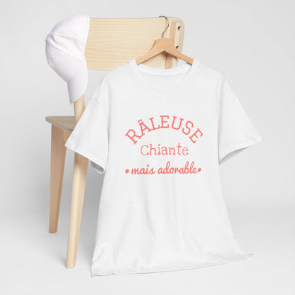 Tee Shirt Femme "Râleuse Chiante Mais Adorable" - Humour et Style