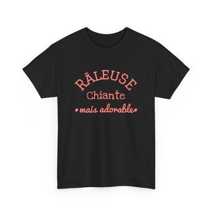 Tee Shirt Femme "Râleuse Chiante Mais Adorable" - Humour et Style