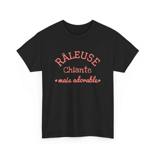 Tee Shirt Femme "Râleuse Chiante Mais Adorable" - Humour et Style