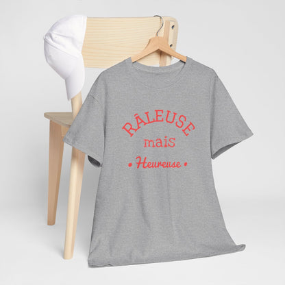 Tee Shirt Femme "Râleuse mais Heureuse" - Humour et Confort