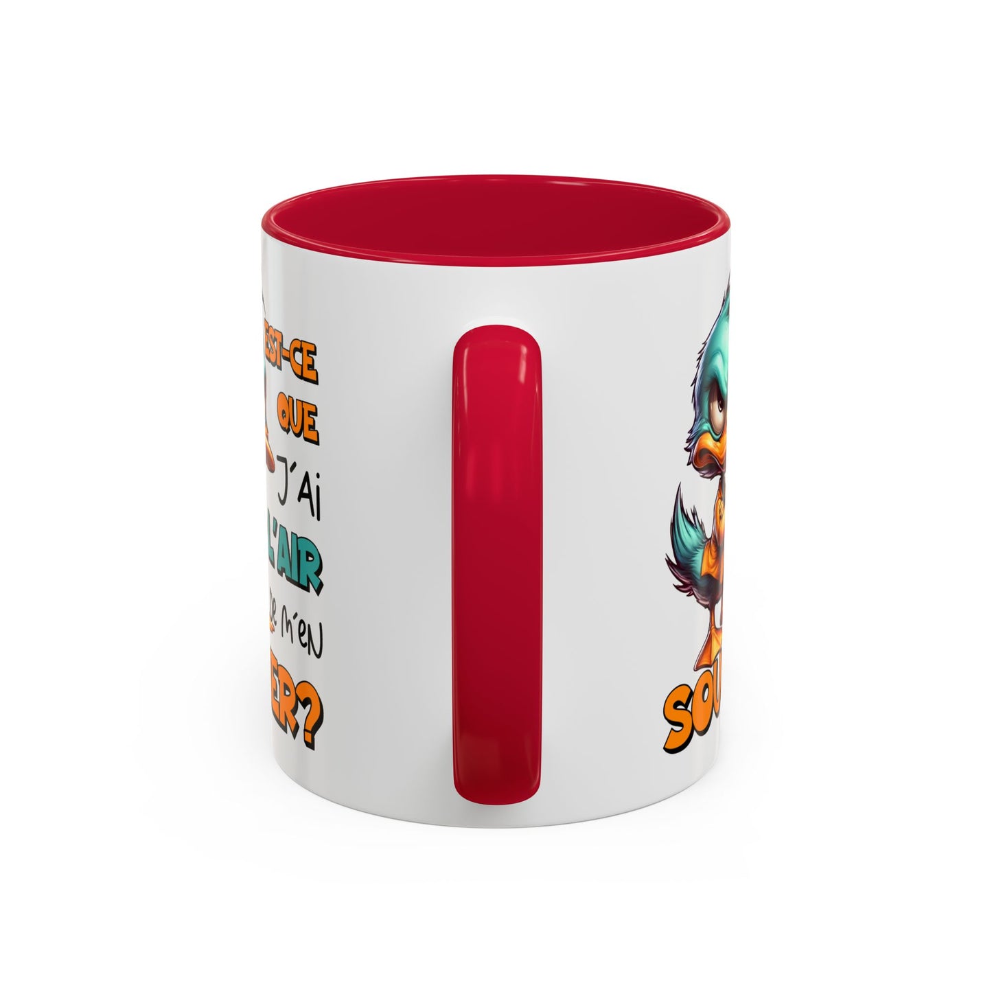 Tasse Est-Ce Que J’Ai L’Air De M’en Soucier – Mug Canard Humour Drôle Cartoon – Cadeau Fun 325ml
