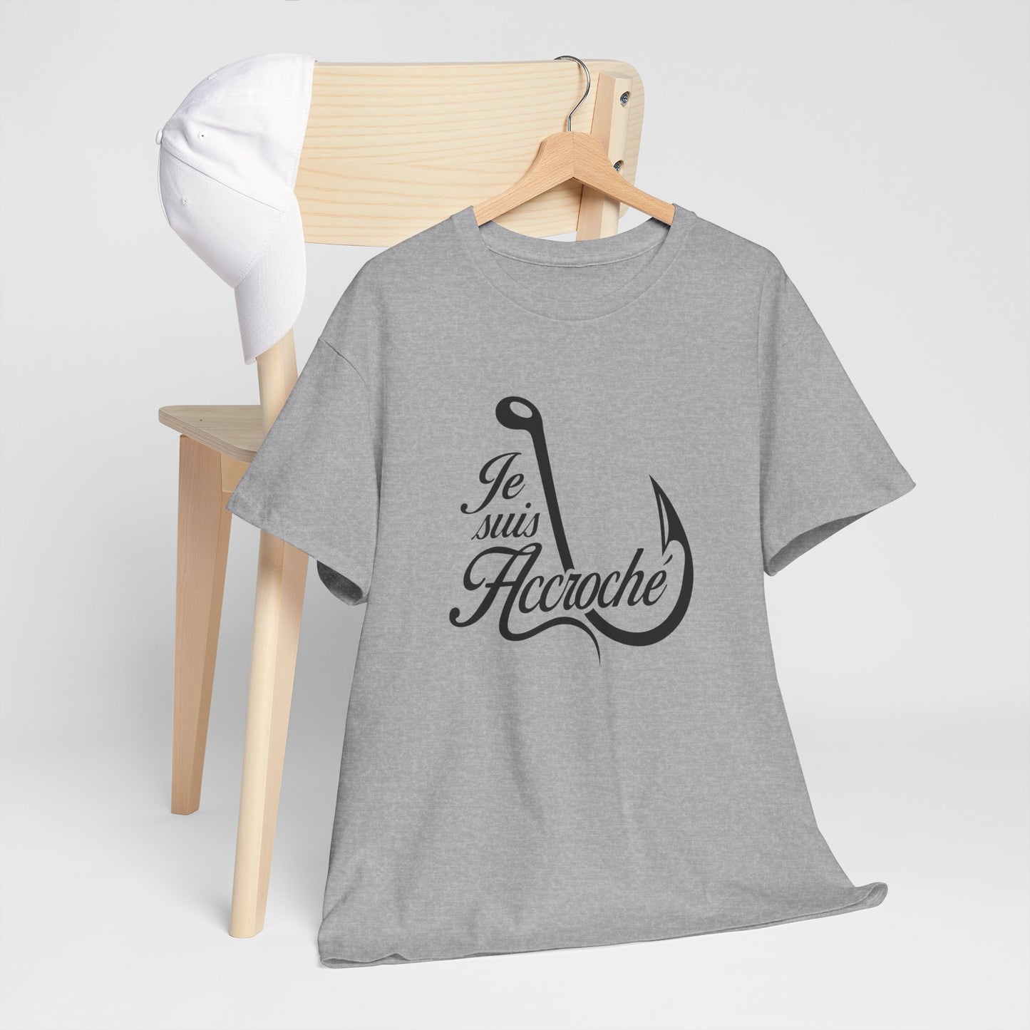 T-Shirt Pêche Homme et Femme – Cadeau Pêcheur Passionné – Humour Hameçon Canne à Pêche – Idée Cadeau Pêche Anniversaire