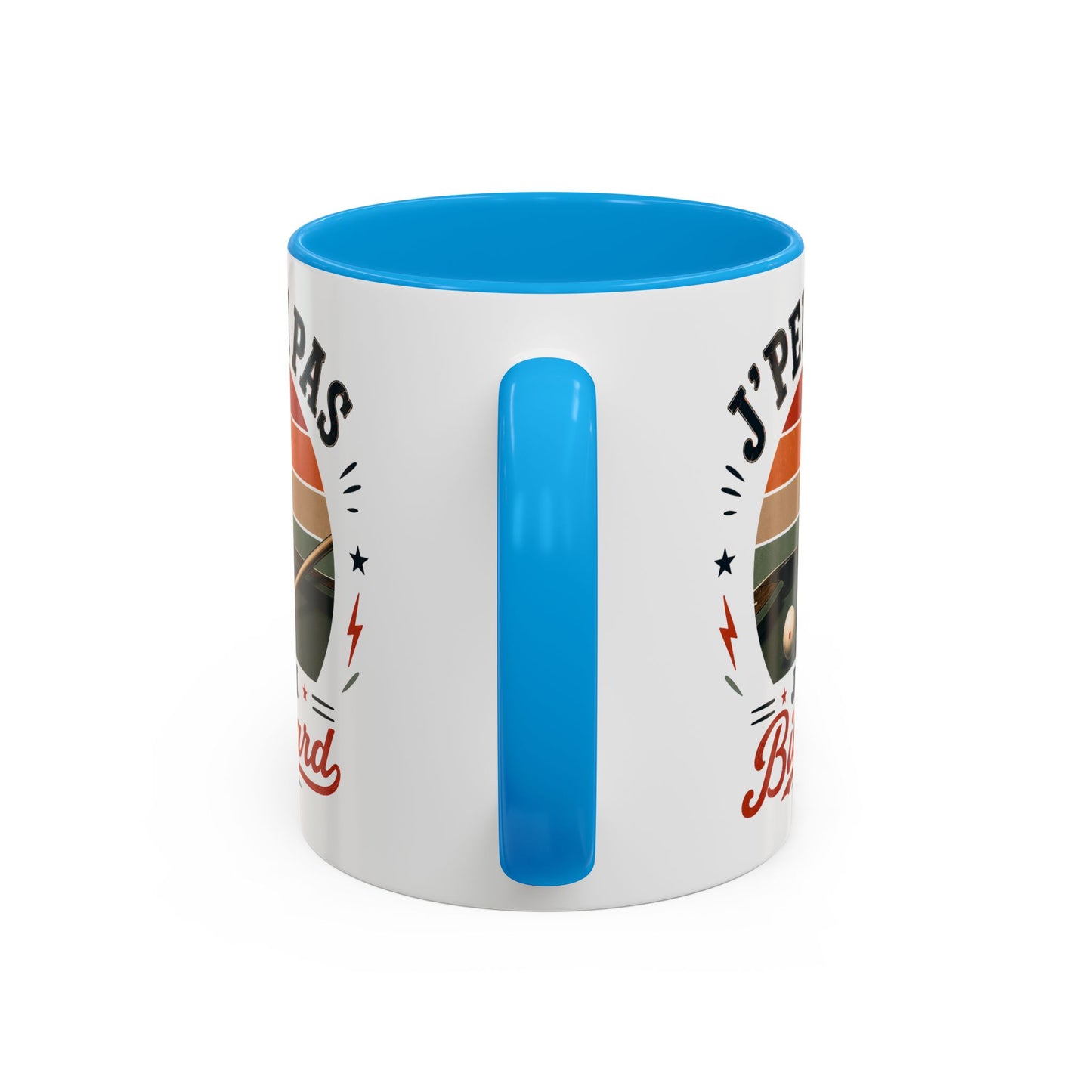 Tasse J’Peux Pas J’Ai Billard – Mug Humour Joueur de Billard Vintage – Cadeau Passion Billard 325ml