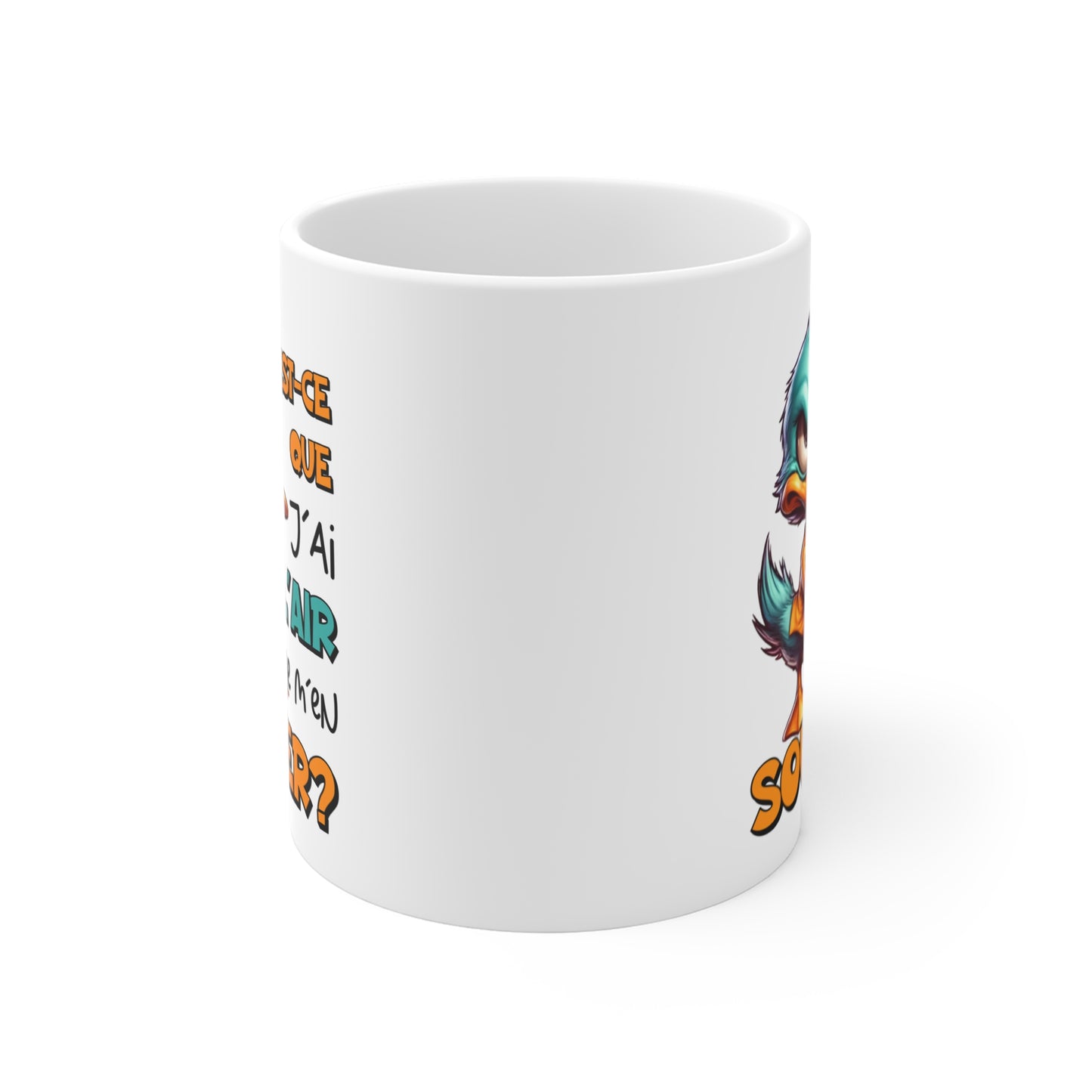 Tasse Est-Ce Que J’Ai L’Air De M’en Soucier – Mug Humour Canard Sarcastique – Cadeau Homme Femme 325ml