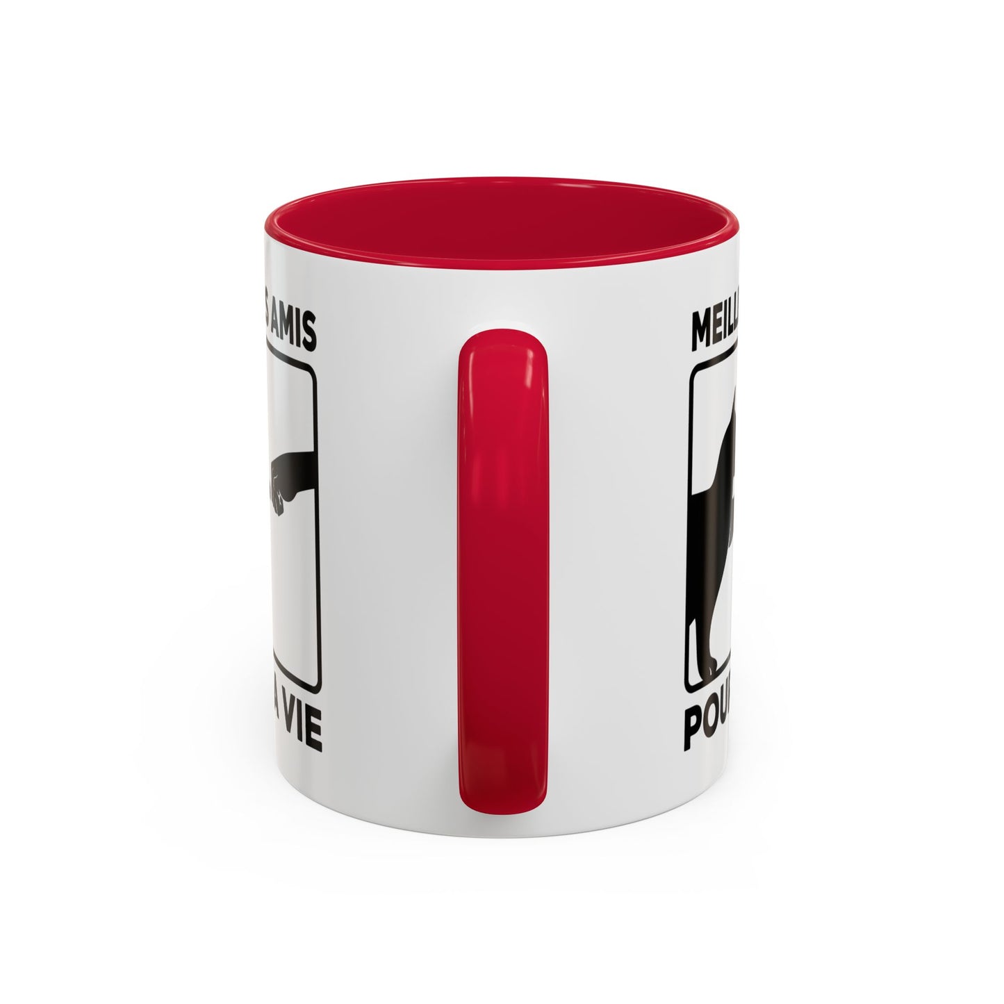 Tasse Chat Homme et Femme – Meilleurs Amis pour la Vie – Mug Amitié Chat et Humain – Cadeau Original pour Amoureux des Chats – 325 ml