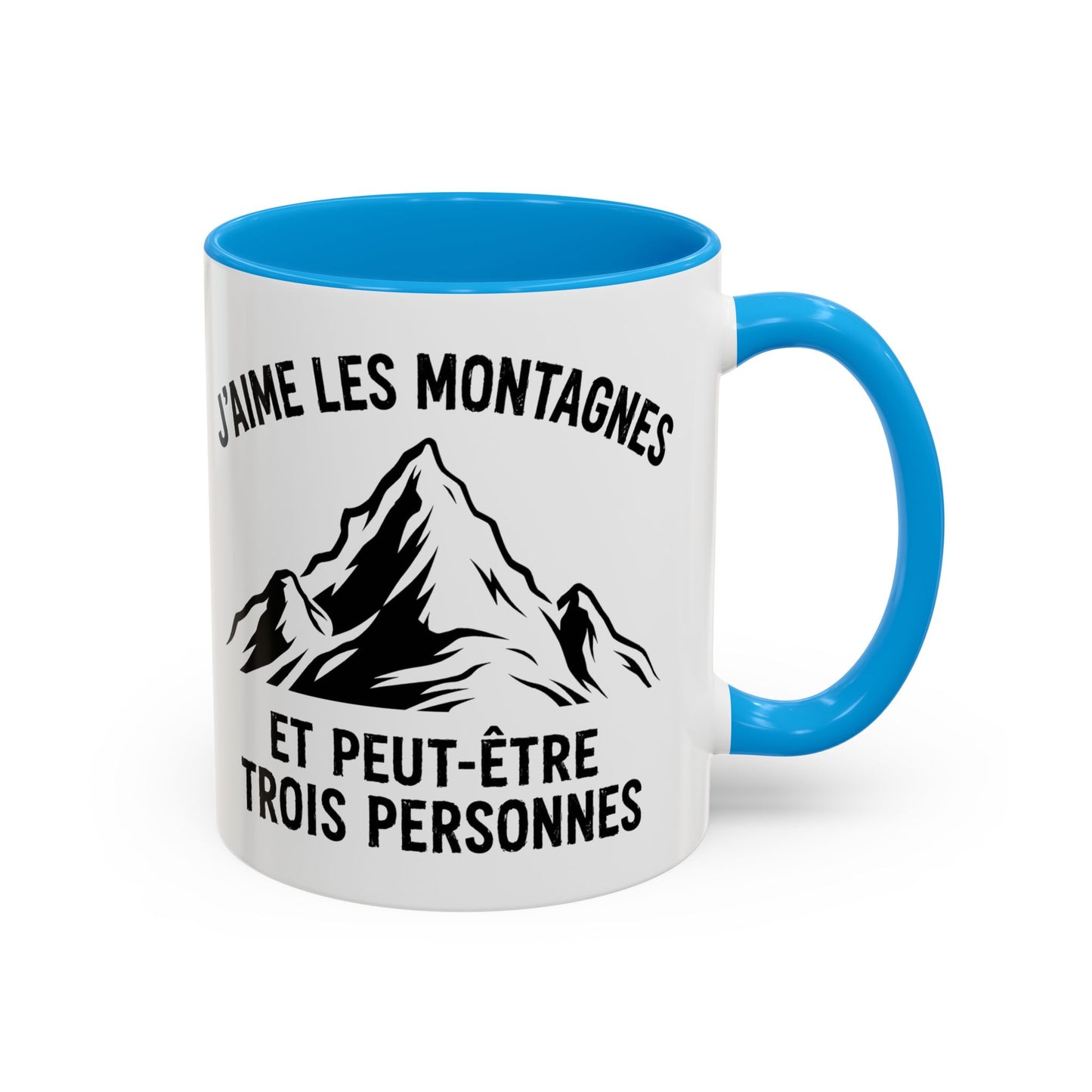 Tasse Montagne Homme et Femme – Mug Humour Randonnée Nature Alpinisme – Cadeau Original Randonneur Campeur Amoureux des Sommets – 325 ml