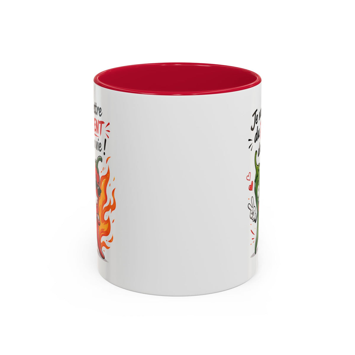 Mug Je Vais Mettre du Piment dans ta Vie – Tasse Humour Piment – Cadeau Drôle et Original Homme Femme Noir Bleu Rouge