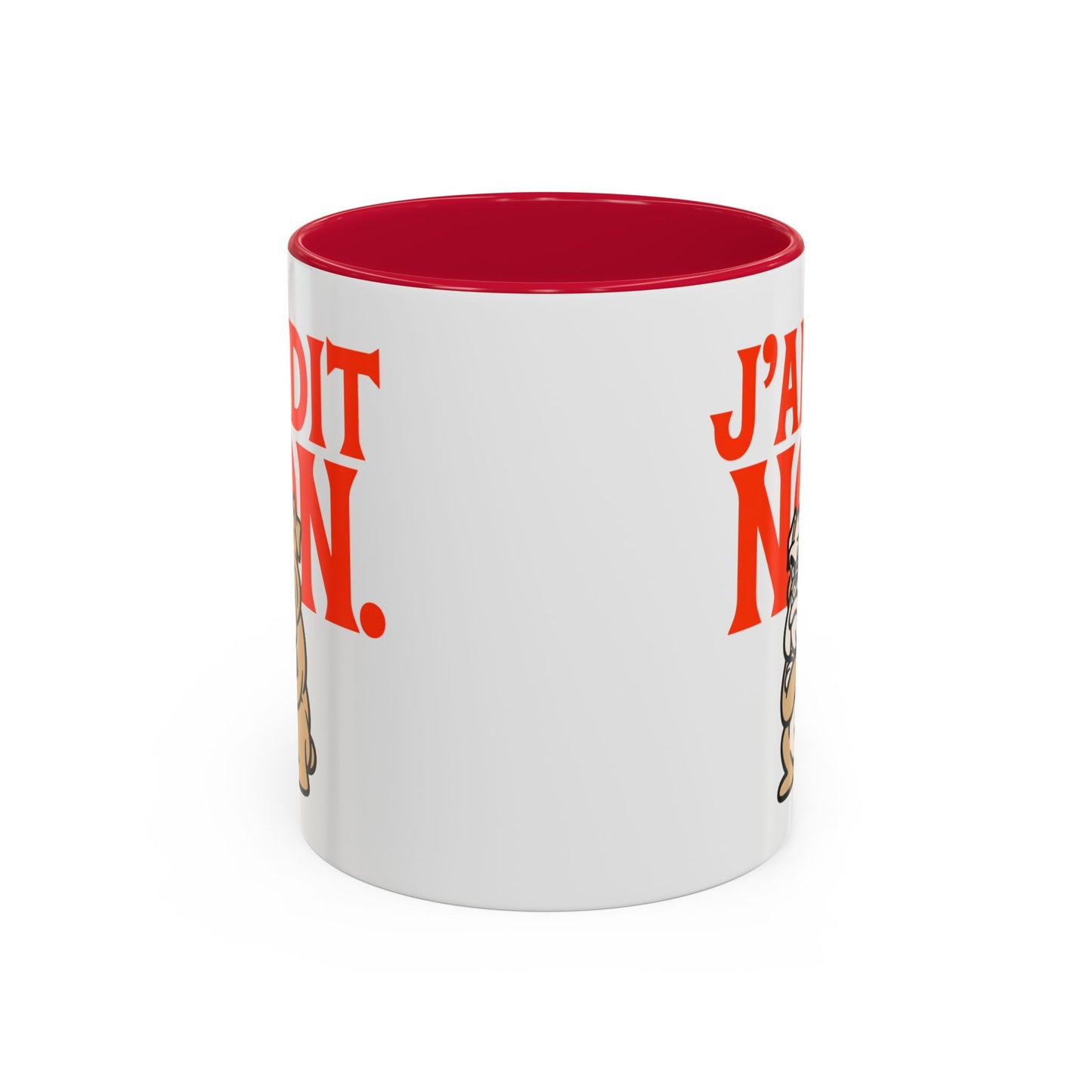 Mug Drôle J’ai Dit Non – Tasse Humoristique Bulldog Boudeur – Cadeau Humour Bureau Café 325ml