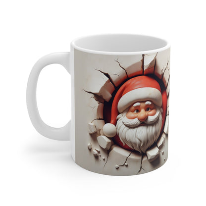 Mug de Noël avec Père Noël – Idéal pour Boissons Chaudes – Cadeau Festif