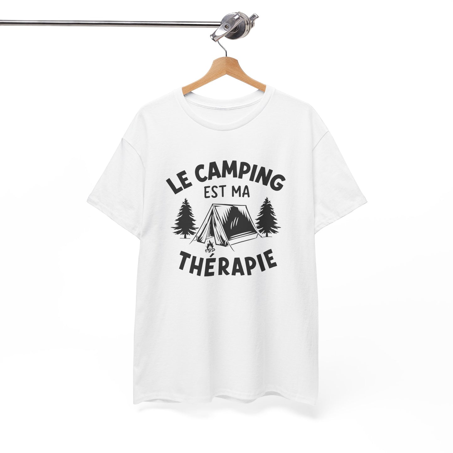 Tee Shirt Camping Homme Femme – Humour Campeur Plein Air Nature – Idée Cadeau Passion Camping Tente Randonnée