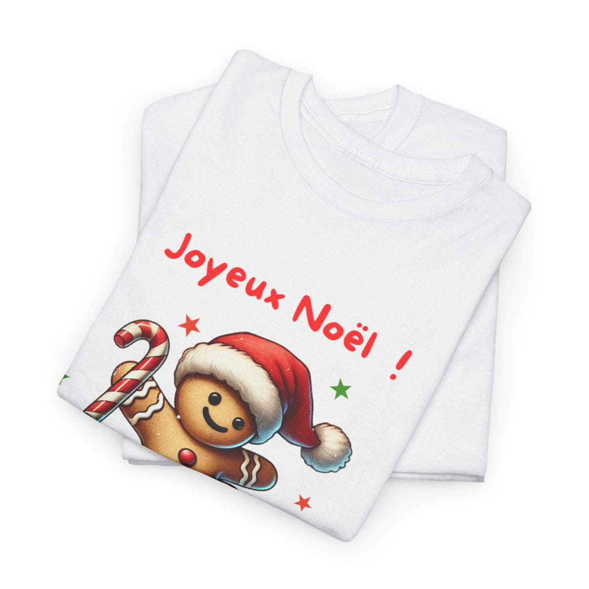 Tee Shirt Joyeux Noël avec Pain d'Épice en Skate – Pour Homme et Femme