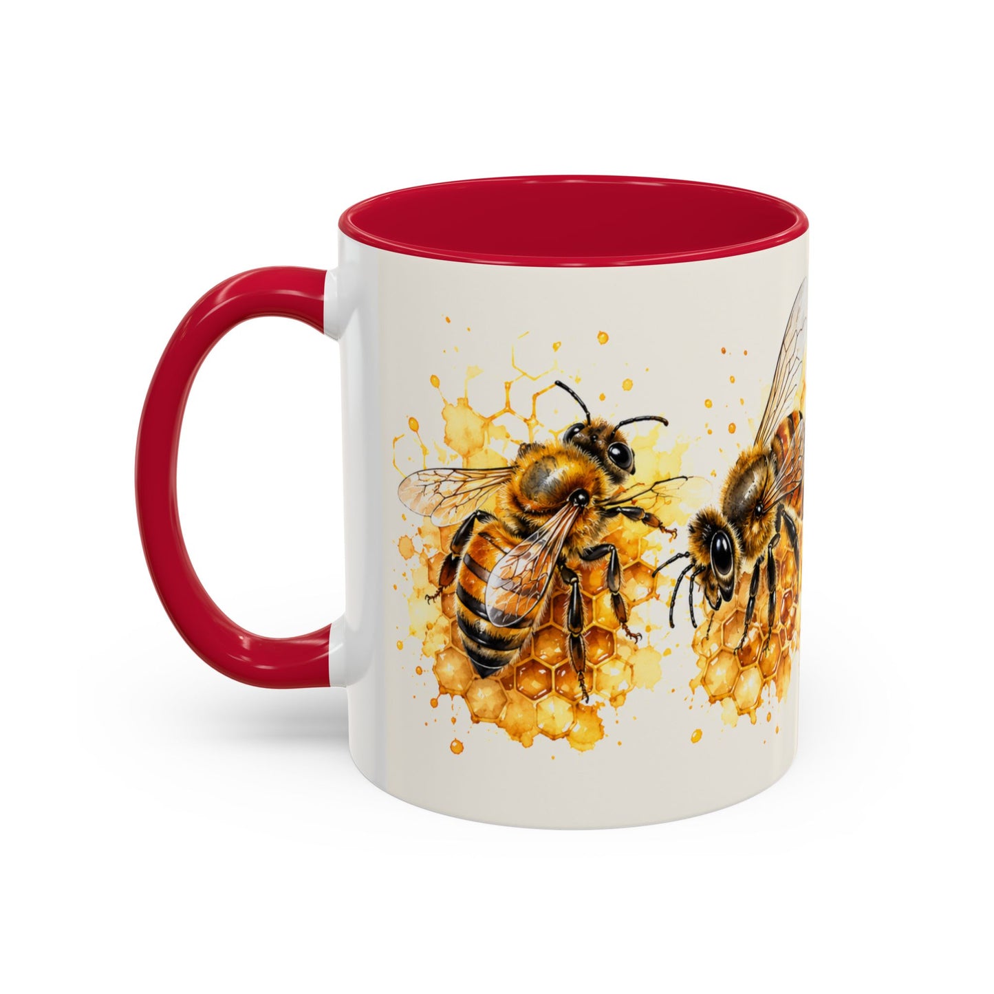 Tasse Abeilles Miel – Mug Apiculture avec Ruche et Rayon de Miel – Cadeau Nature 325ml