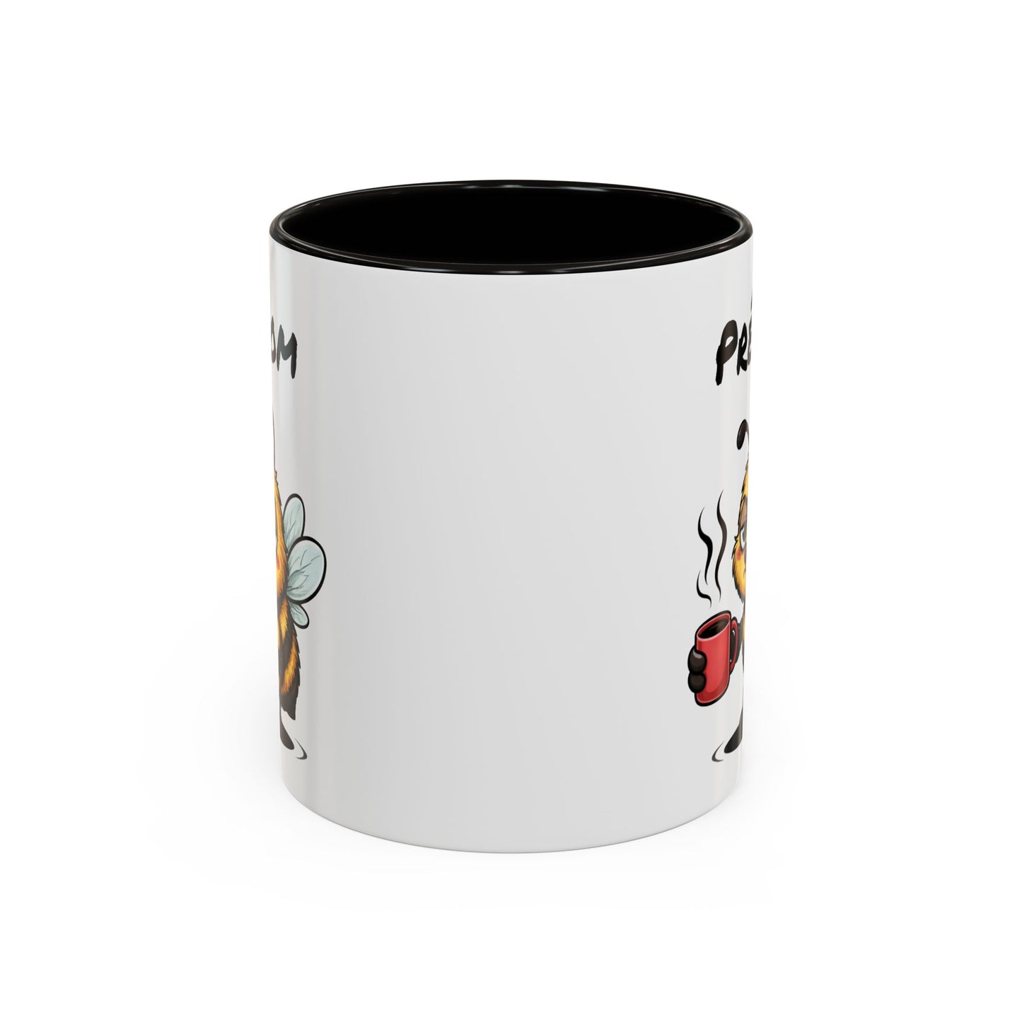 Tasse Abeille Café Personnalisable 325ml – Mug Céramique Humour Fatigue Réveil Prénom Cadeau Original