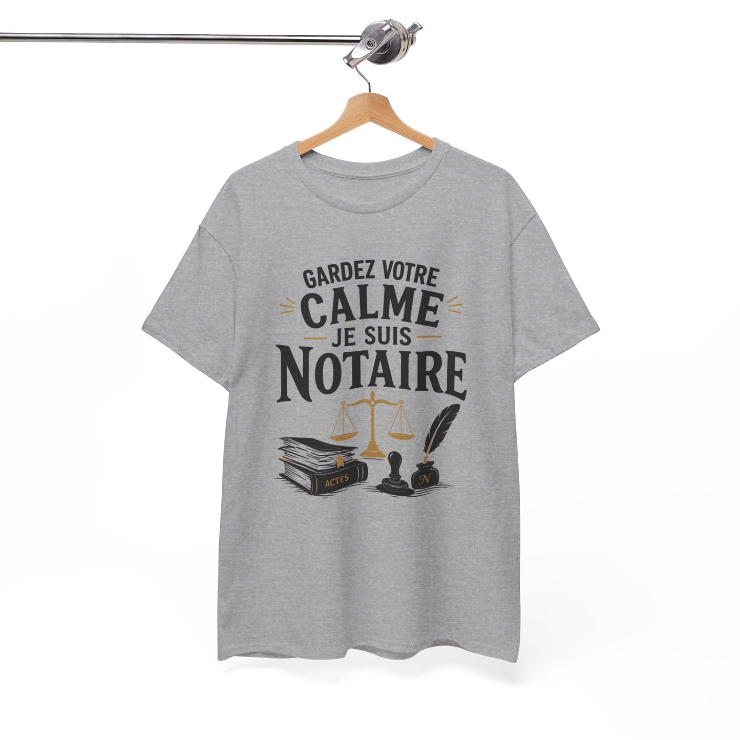 Tee Shirt Homme et Femme Notaire Humour Métier Juridique Cadeau Professionnel Droit Justice Étude Notariale